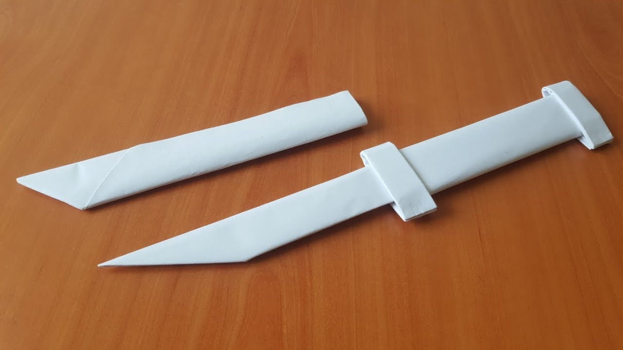 KAĞITTAN KILIFLI HANÇER YAPIMI - ORİGAMİ KILIÇ YAPIMI - KAĞITTAN NELER YAPILIR?