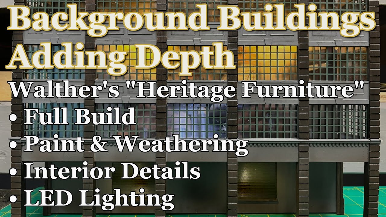 Background Structure Build - Illuminated HO Scale Walthers 