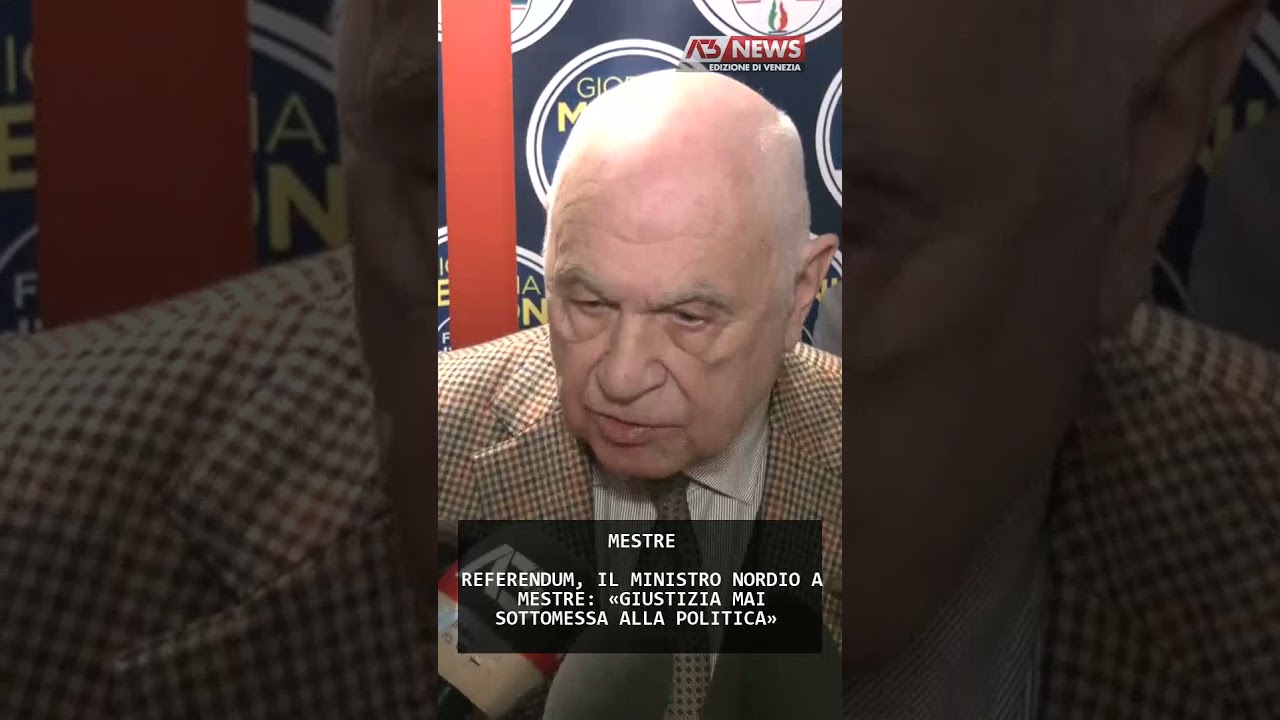 REFERENDUM, IL MINISTRO NORDIO A MESTRE: «GIUSTIZIA MAI SOTTOMESSA ALLA POLITICA» | 20/03/2026