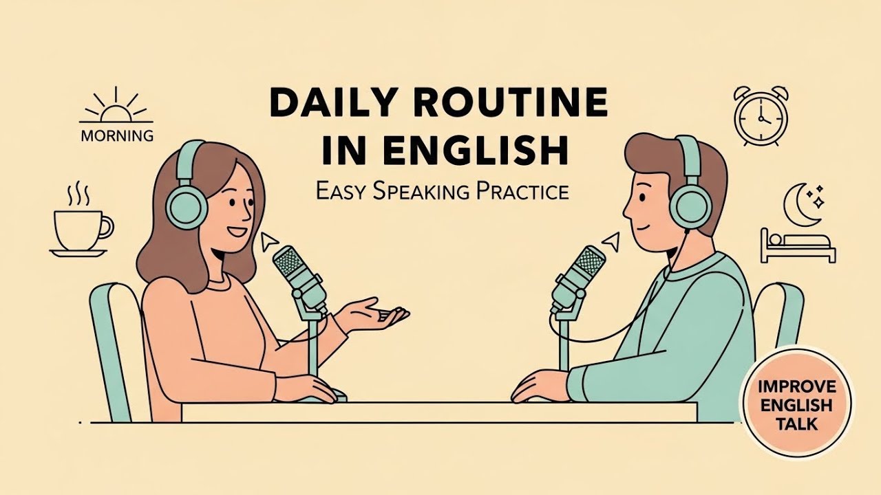 Talk About Your Daily Routine English | Daily Conversation Practice (A1–A2) | English Podcast
