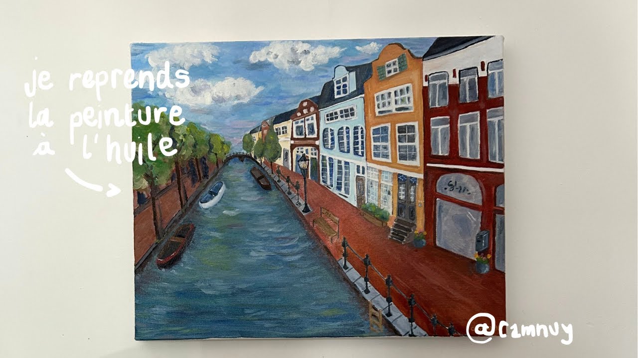 je reprends la peinture à l'huile après 5 ans 🖼️ speed painting, haul & bla-bla
