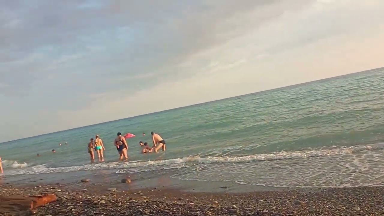 Wild beach near Nudist beach, Magical sunset - Sochi Lazarevskoye setting 12.08.22