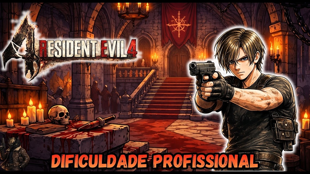 PRIMEIRA VEZ no MODO PROFISSIONAL 😱 | Resident Evil 4 Remake AO VIVO – VOU SOBREVIVER?