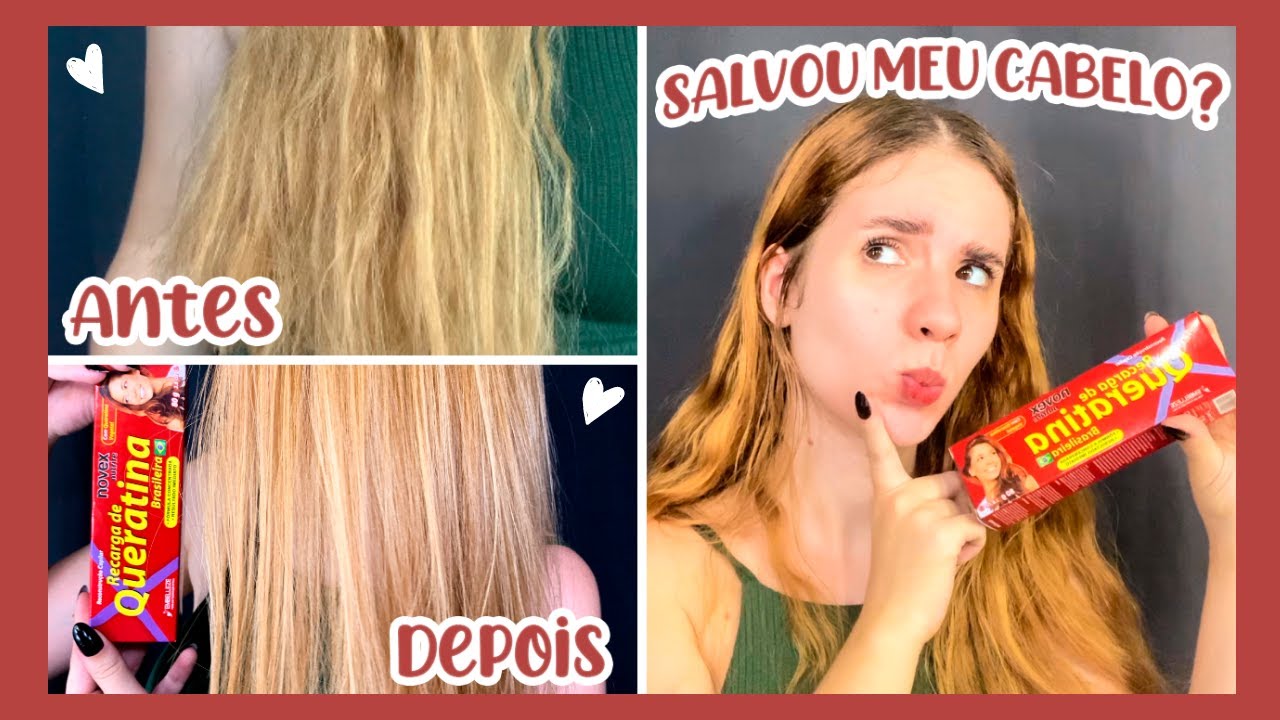 TESTEI A RECARGA DE QUERATINA DA NOVEX! | Cabelo elástico e danificado - passo a passo