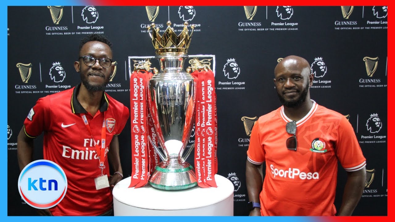English Premier League trophy visits Standard Group headquarters in Nairobi