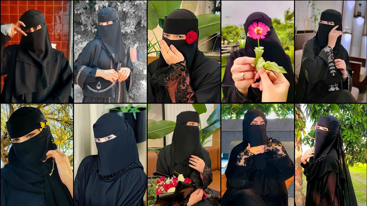 Девушки в черной бурке dpz❤️ ||Фото профиля девушки в хиджабе ||бурка dp 🦋 ||Мусульманская девушк...