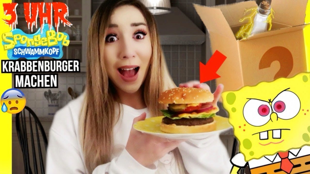 mache SPONGEBOB KRABBENBURGER niemals 3 UHR NACHTS (MR KRABS GEHEIMFORMEL vor der Tür?)