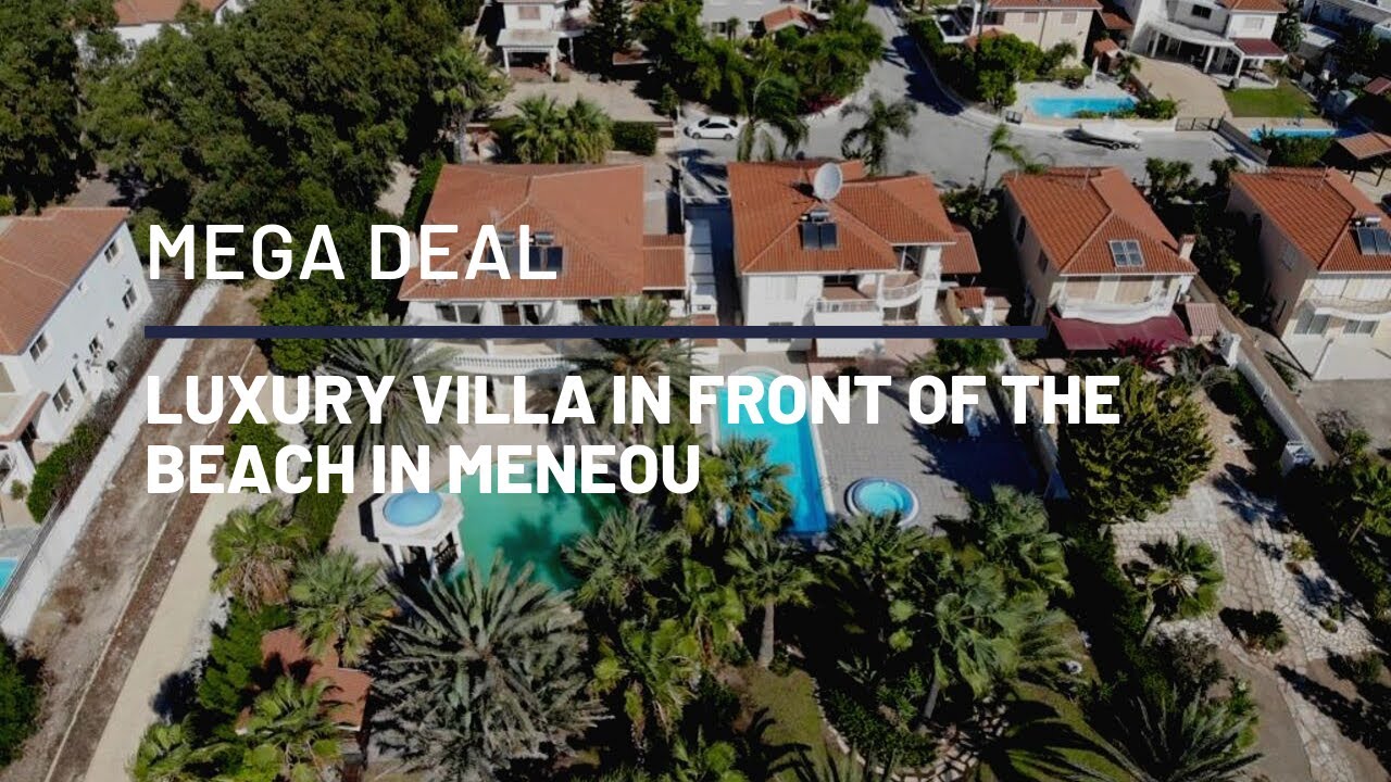 🔸Luxury villa for sale in front of the Beach in Meneou🔸