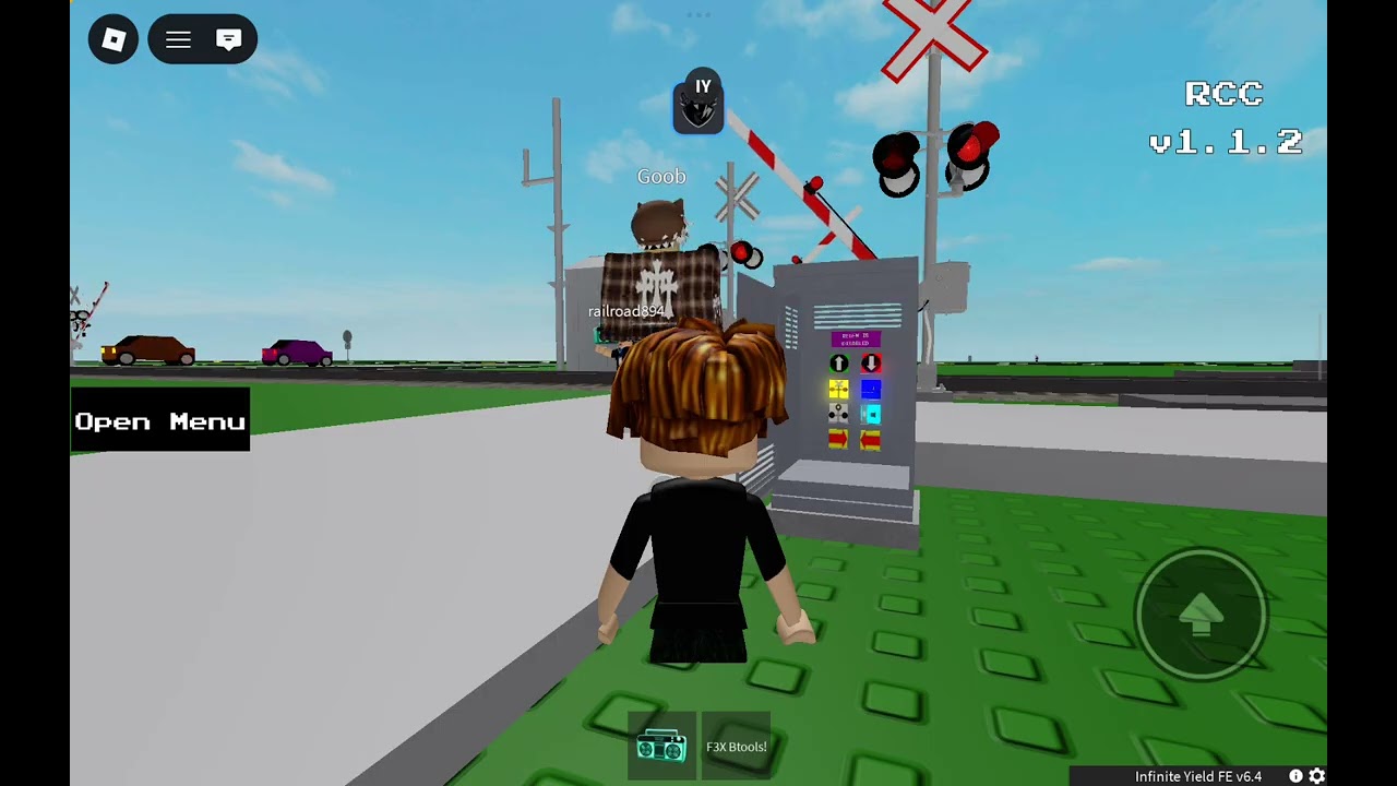 Pedestrian Canada railroad crossing 