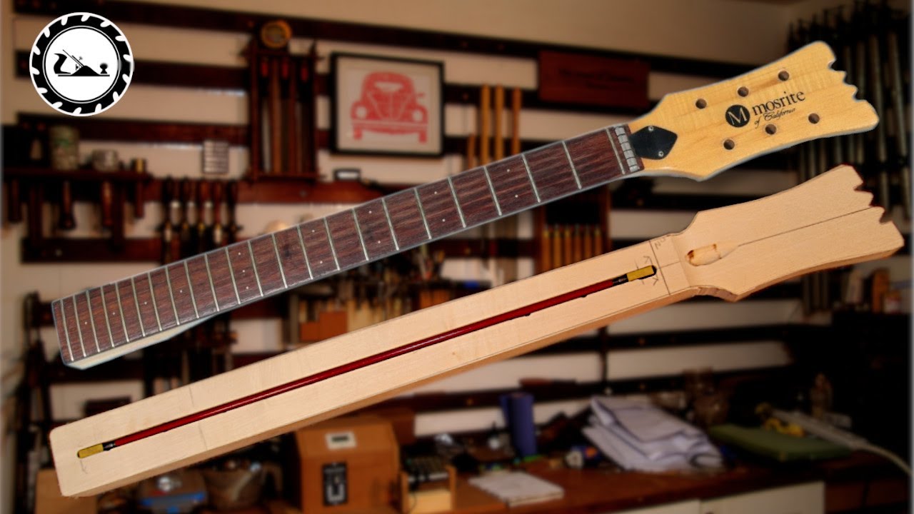 Building Johnny Ramone's guitar Part 8. Shaping the neck.