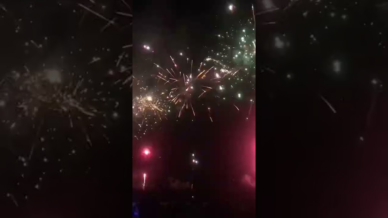 Matariki/ winter fireworks in Christchurch, New Zealand #shorts #newbrighton #fireworks #newzealand