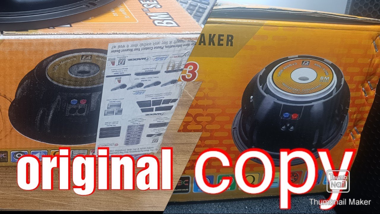 p audio 400 watt original vs copy spekar