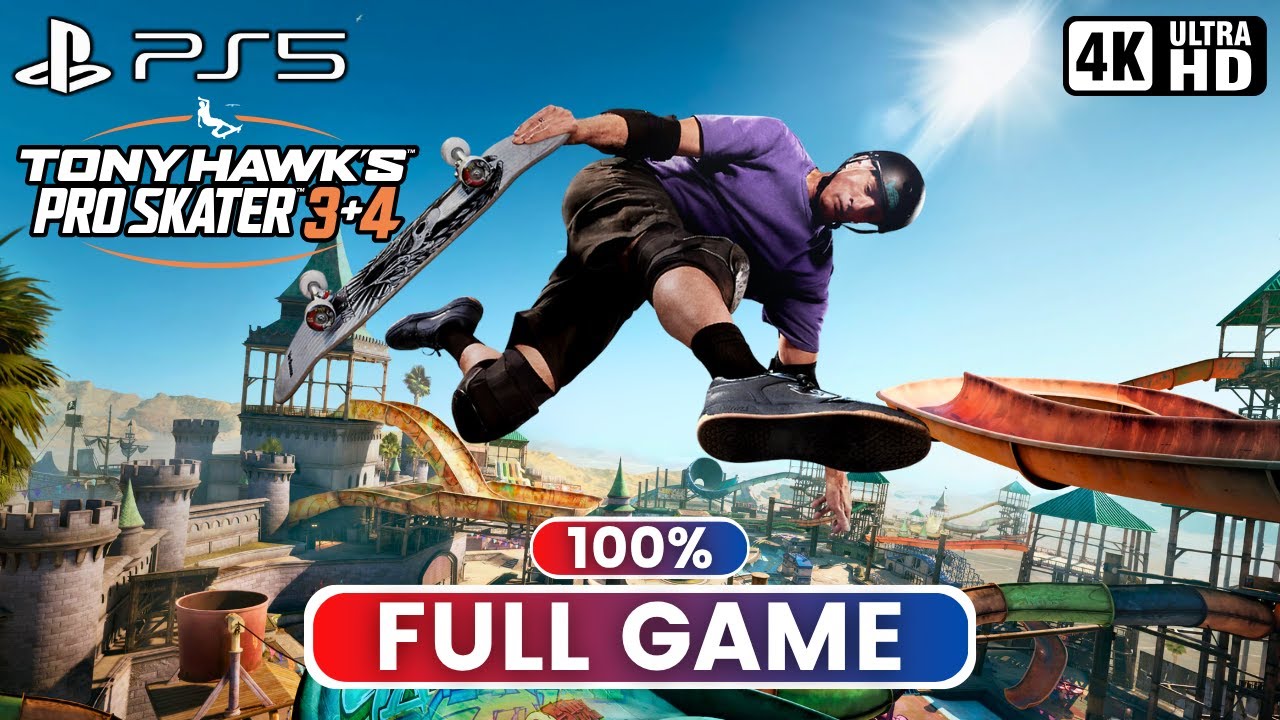 TONY HAWK'S PRO SKATER 3+4 | Полная игра (геймплей PS5 4K 60FPS)