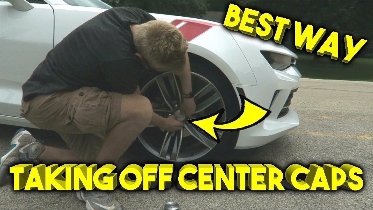 How to Remove Wheel Center Caps w/ Only Tape 2016-2018 Camaro LT, RS, SS, 1LE, Zl1