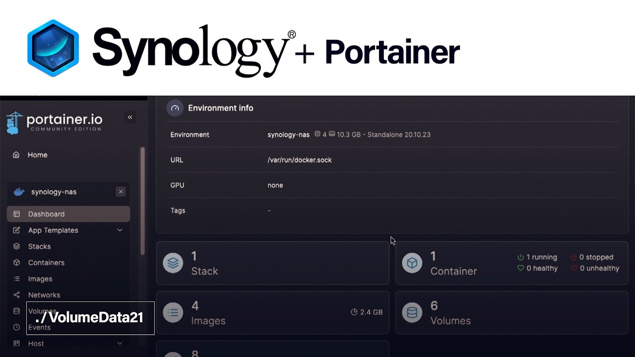 How to install Portainer on a Synology NAS using Container Manager / Docker Compose