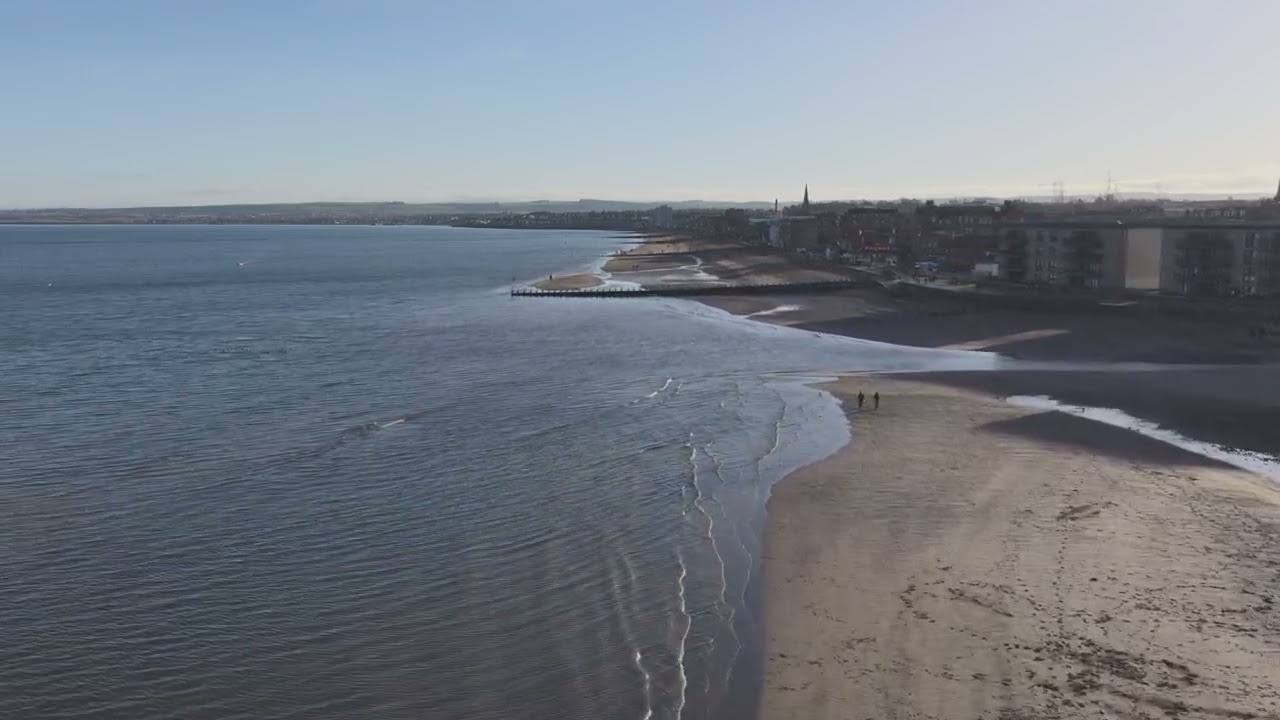 Portobello beach Edinburgh Scotland. Dolby Vision  HDR Mk2 test video