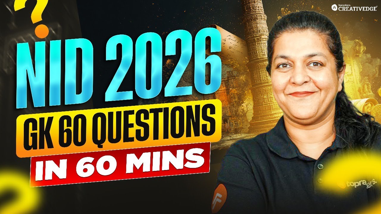 NID DAT 2026 GK Marathon PART-2 | 60 Must-Solve Questions in 60 Mins