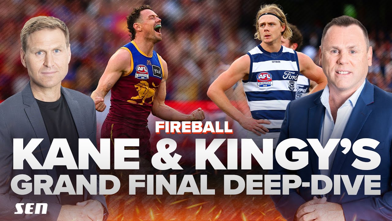Кейн и Кинги ПОДРОБНЕЕ РАЗГЛЯДЫВАЮТ на победу Брисбена над Джилонгом! Огненный шар - SEN
