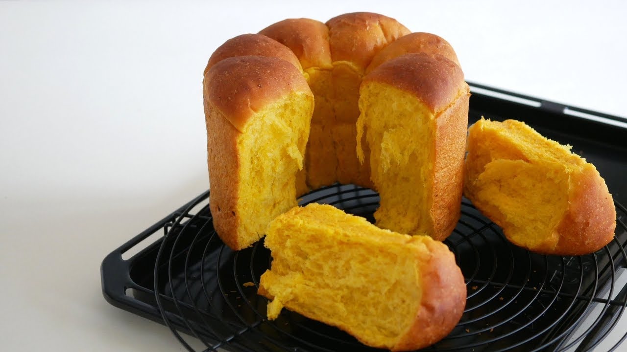 かぼちゃたっぷり♡ふわふわかぼちゃパン | Soft and Fluffy  Kabocha Squash Bread