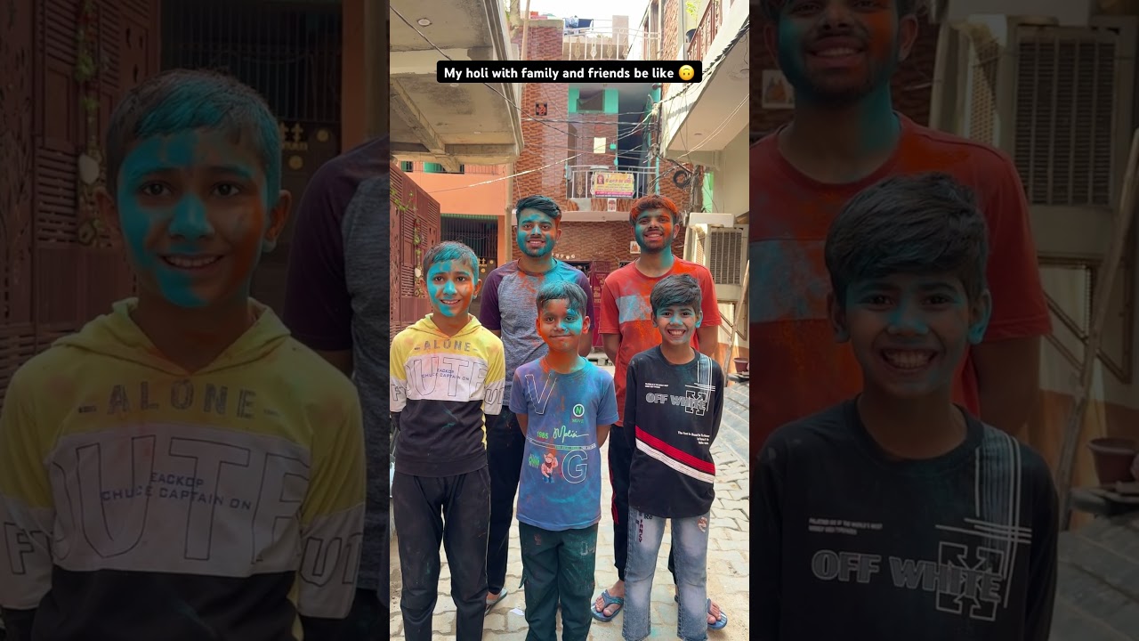 My holi with friends and family be like 🙃 | the most viral comedy 🔥 #ytshorts #shorts
