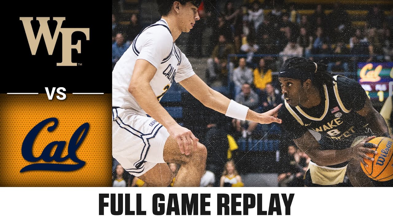 Wake Forest vs. Cal Full Game Replay | 2024-25 ACC Men's Basketball