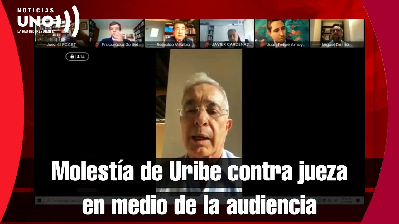 Uribe se molestó con la jueza de su caso porque le dijeron 