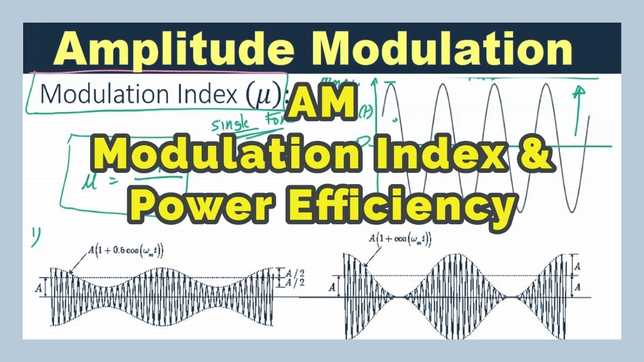 Amplitude Modulation Explained Using AM Modulation Index & Power Efficiency | AM 2.4