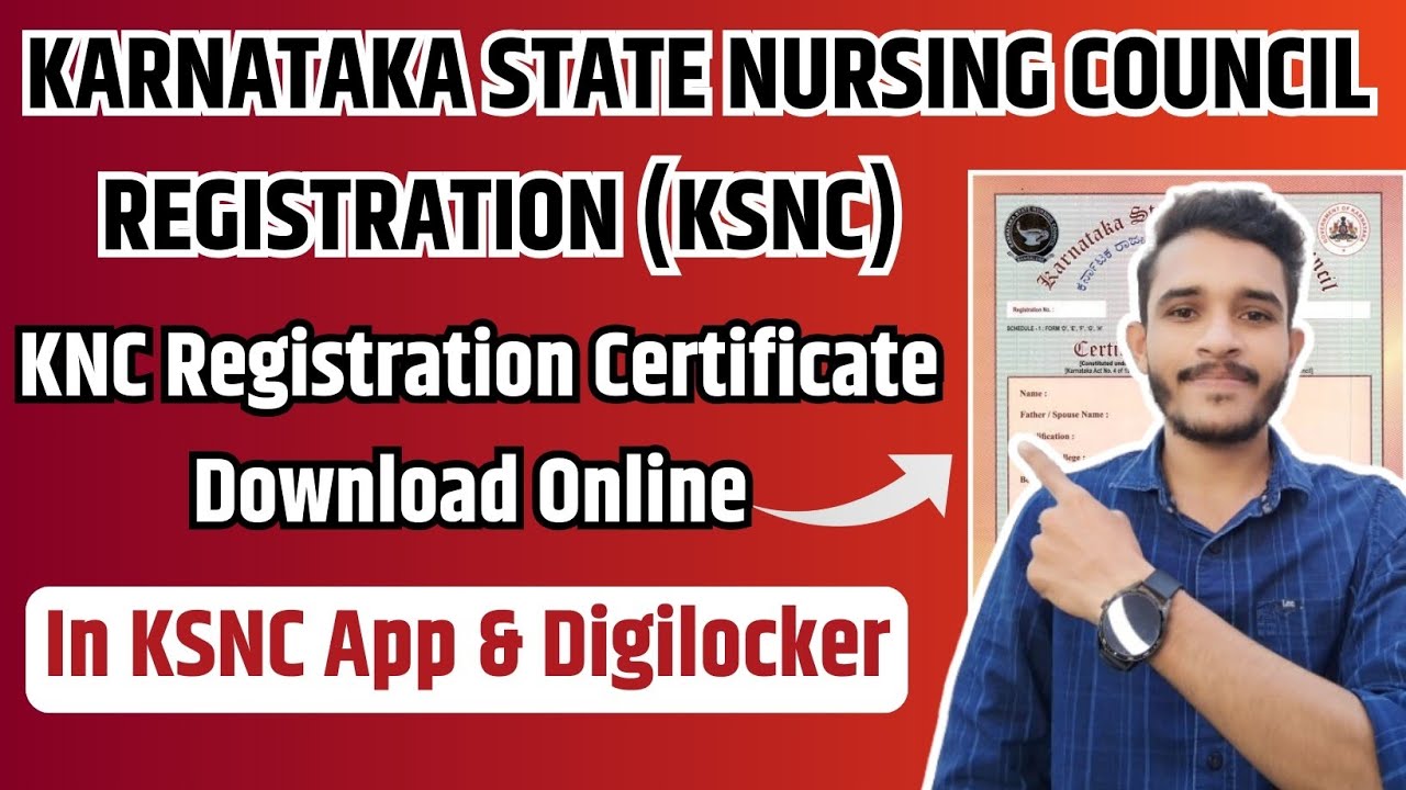 knc registration certificate download | karnataka nursing registration certificate download | #ksnc