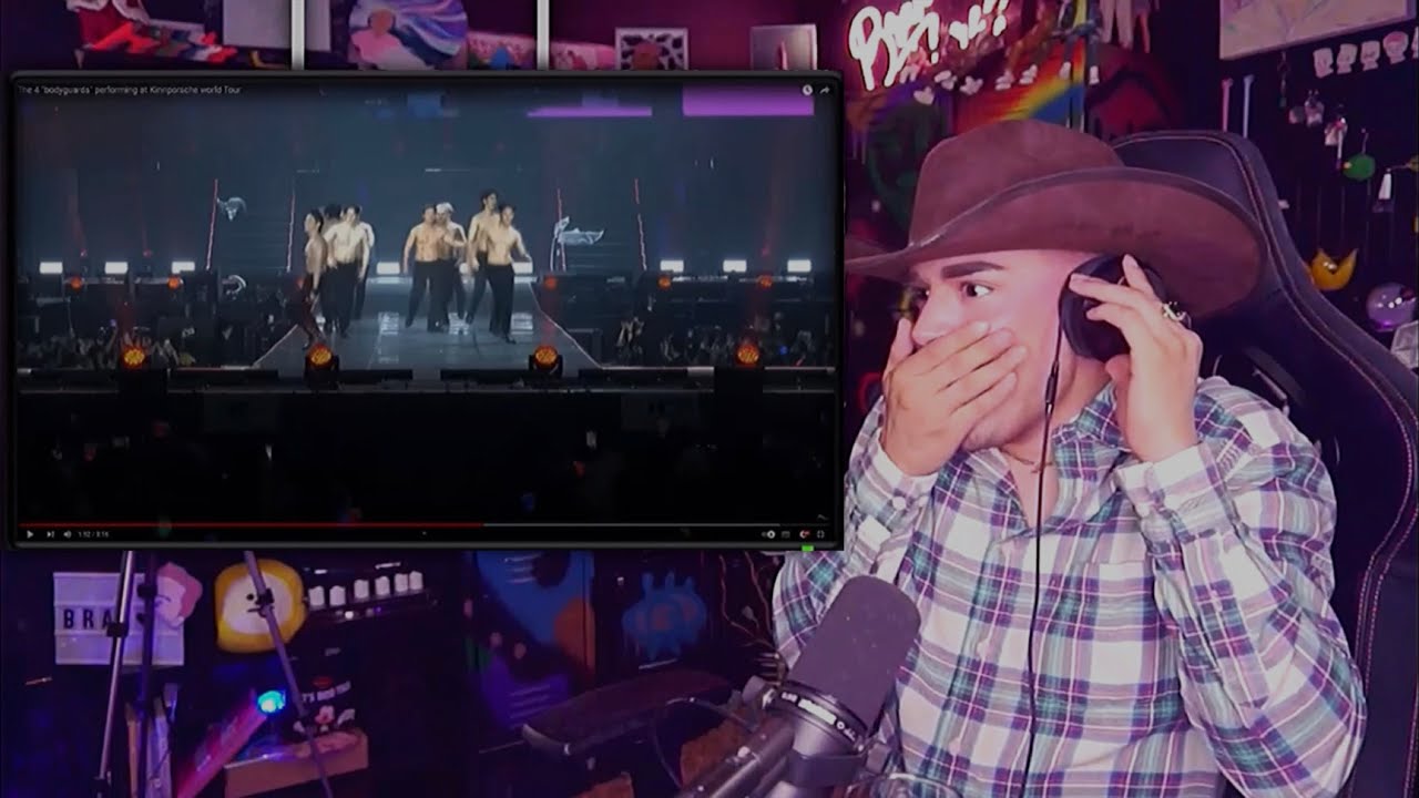 Bran Flores reacciona a “bodyguards” performing Kinnporsche world Tour