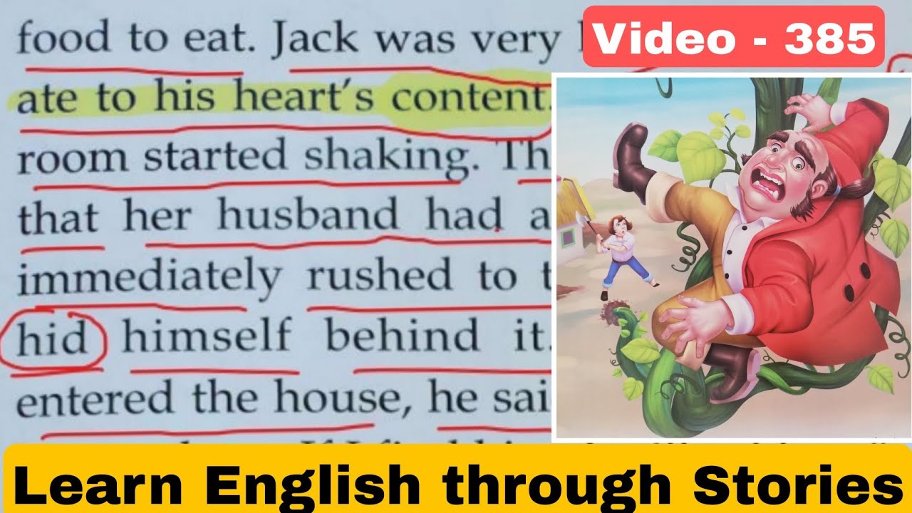 Learn how to Read English through Stories - Jack and the Beanstalk