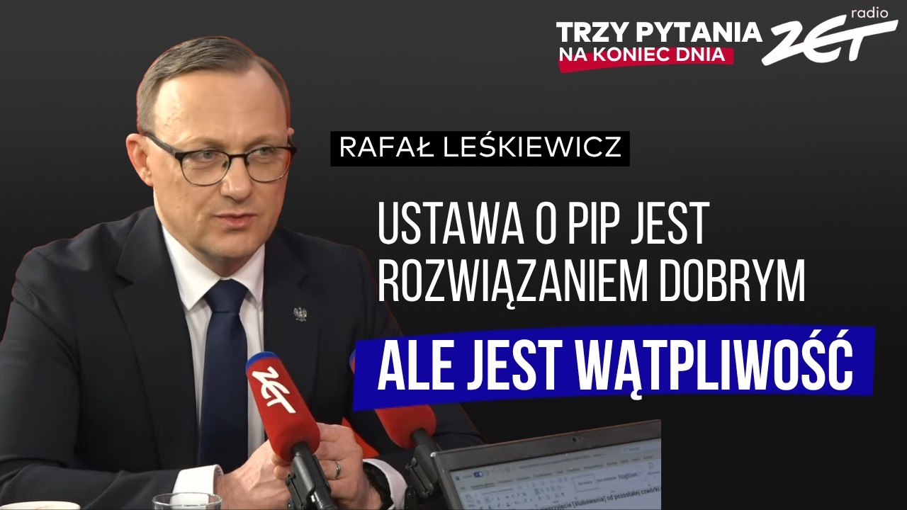 Rafał Leśkiewicz - Trzy pytania na koniec dnia