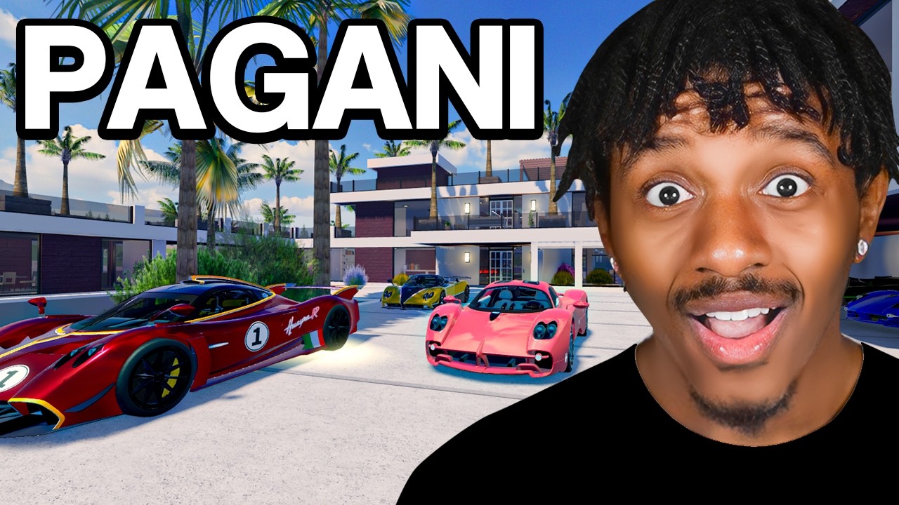 Я создал гараж, полностью оборудованный PAGANI, в игре Driving Empire.