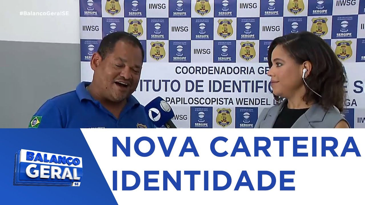 Emissão da carteira de identidade nacional em Sergipe - Balanço Geral Tarde