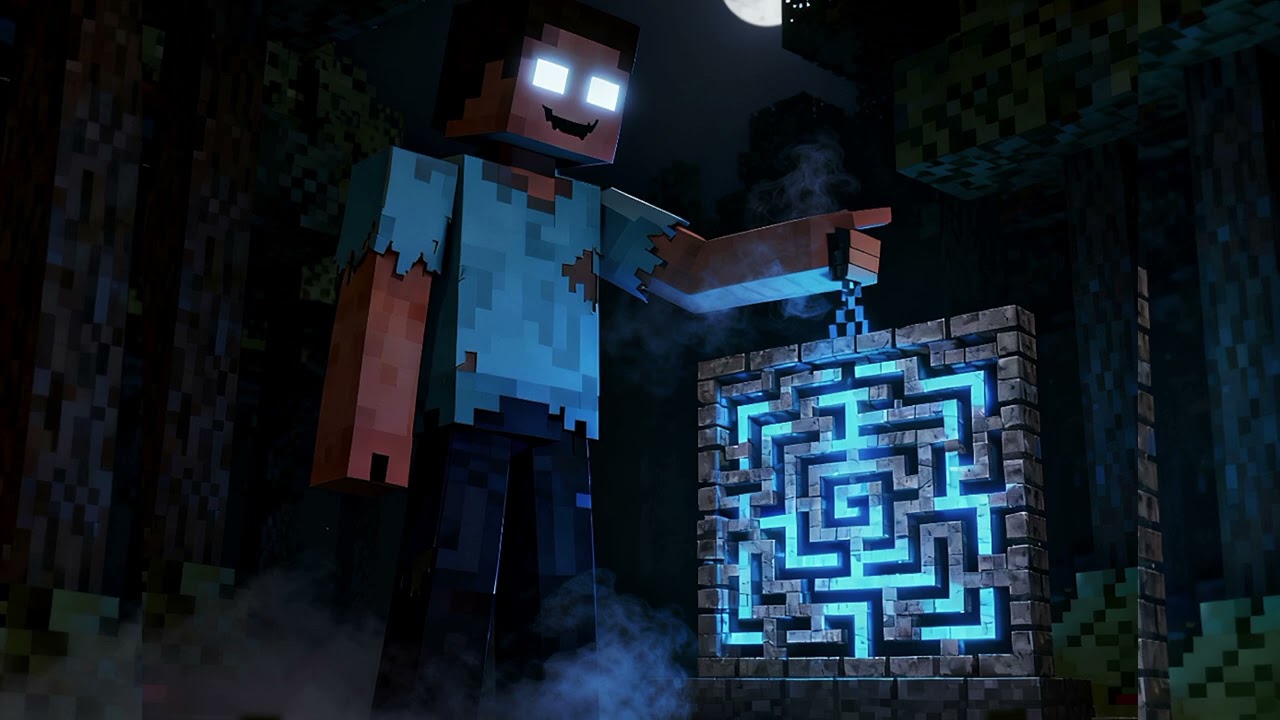 Herobrine olhos brancos labirinto😱