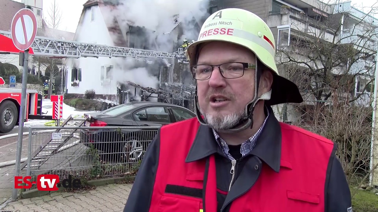 Schwerer Brand mit mehreren Schwerverletzten in Altbach