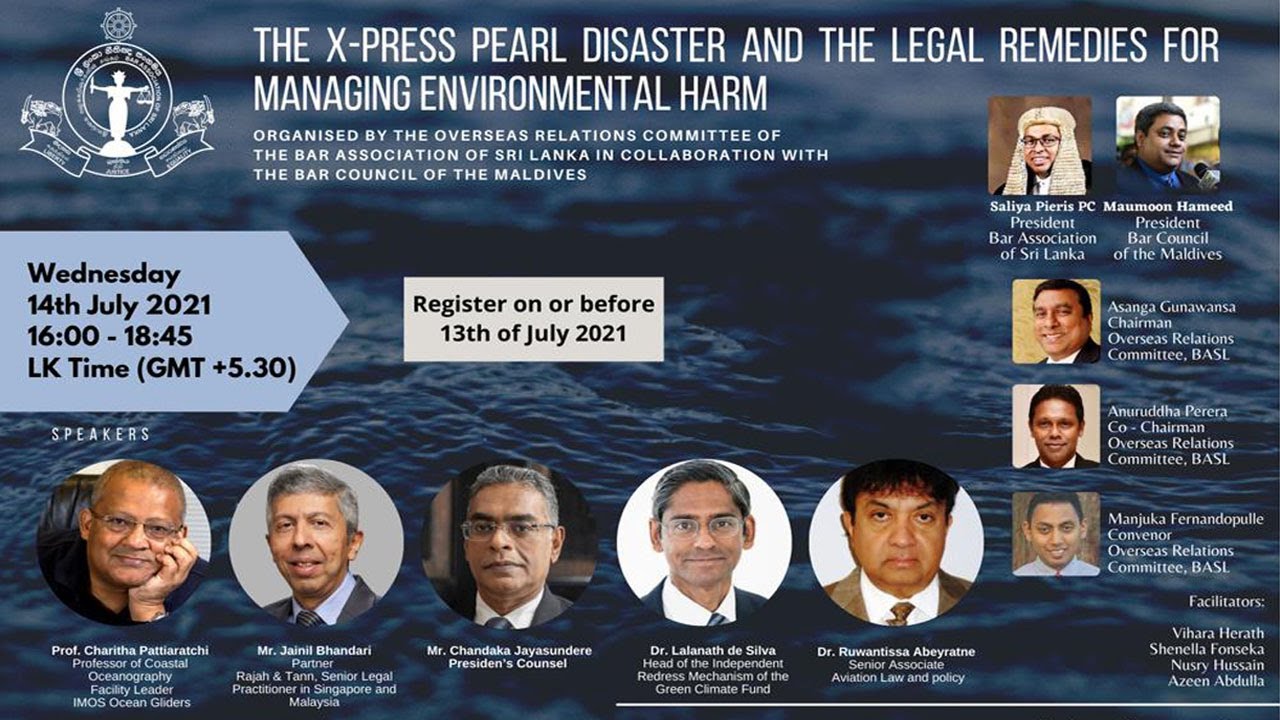 THE X-PRESS PEARL DISASTER AND THE LEGAL REMEDIES FOR MANAGING ENVIRONMENTAL HARM