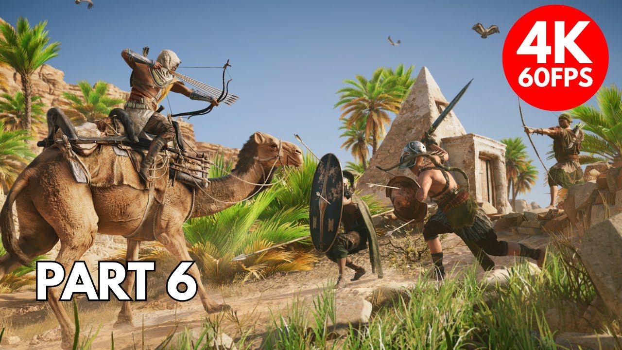 ASSASSINS CREED ORIGINS Walkthrough Part 6 I 4K 60 FPS - No Commentary