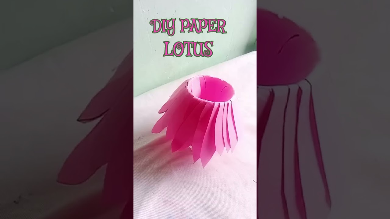 How to make paper Lotus flower 💕💕💕💕💕💕💕💕 