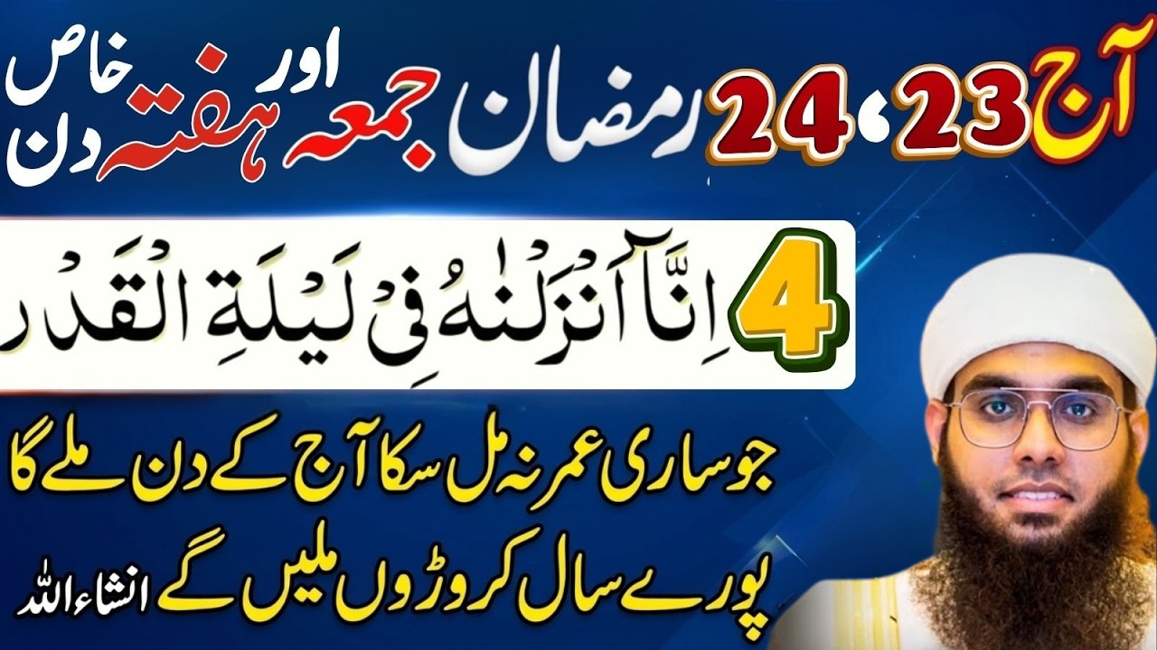 Jo Sari Umar Na Mila Wo Ab Milega – 23-24 Ramzan Juma Special Amal Mufti Shamail Nadwi