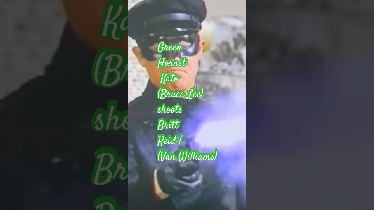 The Green Hornet🟢 Kato (Bruce Lee) shoots Britt Reid (Van Williams) 