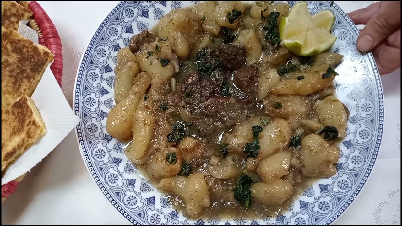 جواز مرقة بيضاء بطاطا ڨرنون أو ترفاس😍 خفيف و بنين  😍 Ragoût de topinambours