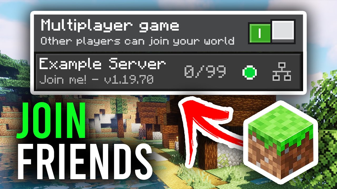 How To Play Multiplayer In Minecraft Bedrock (Join Friends World) - Full Guide