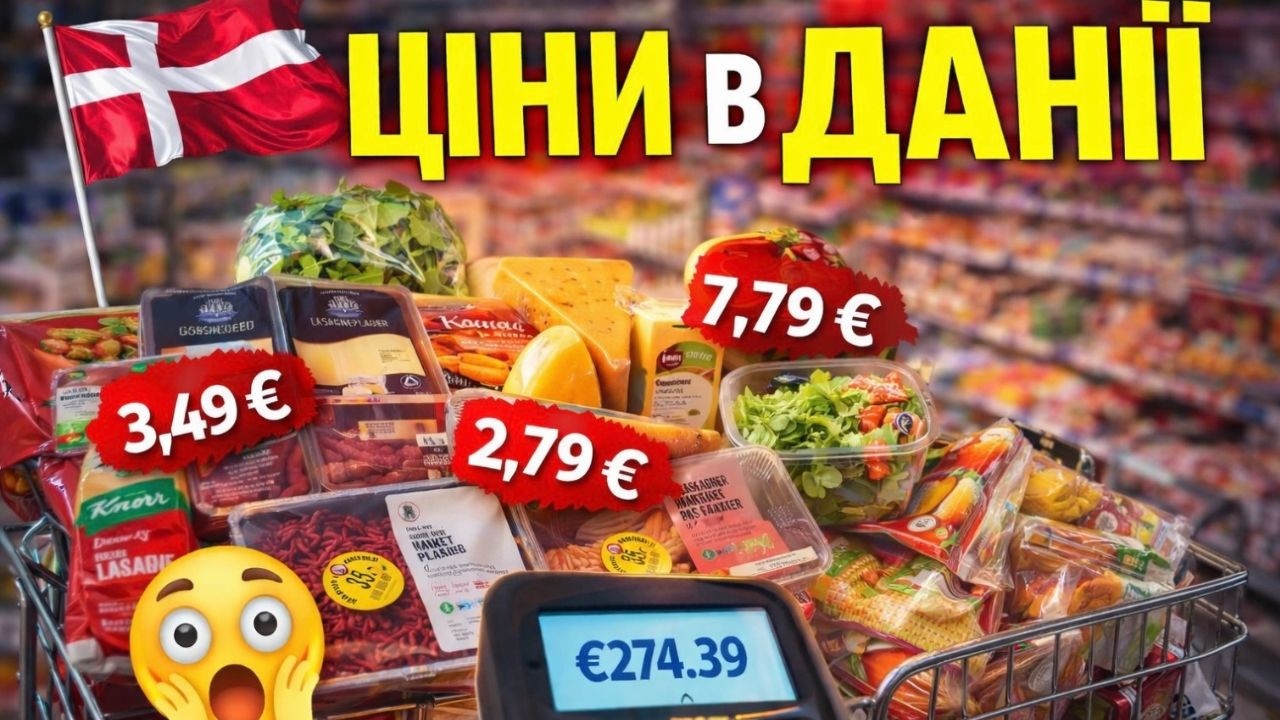 🇩🇰 У скільки вам обійдеться продуктова корзина в Данії?