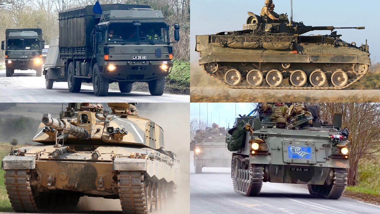British Army Armoured vehicles in the field! 🪖🇬🇧