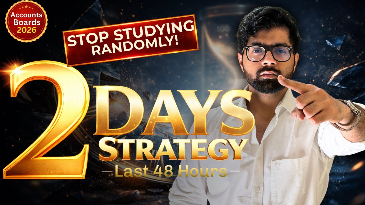 PASS+Marks Dilvadegi Strategy || Class 12th Accounts Revision || Manan Malik