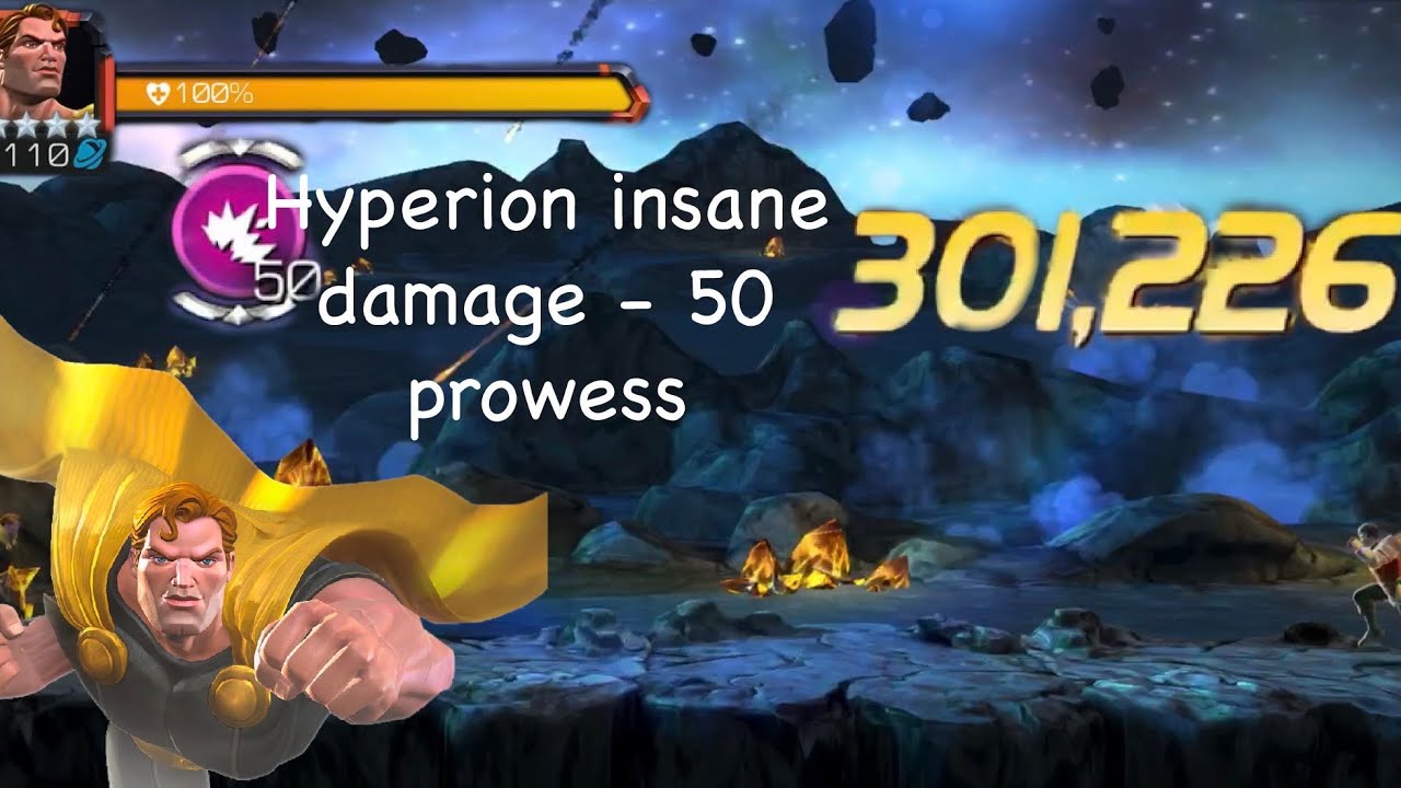 Incredible Hyperion damage. Over 300k sp2 - MCOC