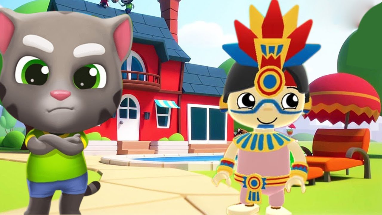 Tag with Ryan New Update 2021-Twin Mexico Ryans Vs Talking Tom Gold Run- Talking Tom