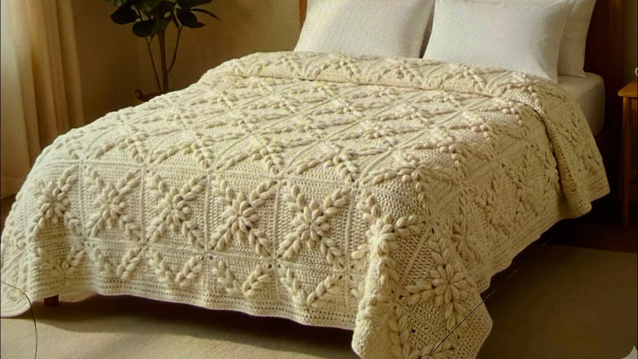 Beautiful Crochet Square for Blankets crochet pattern Easy for beginners #crochet #crochetcrosai