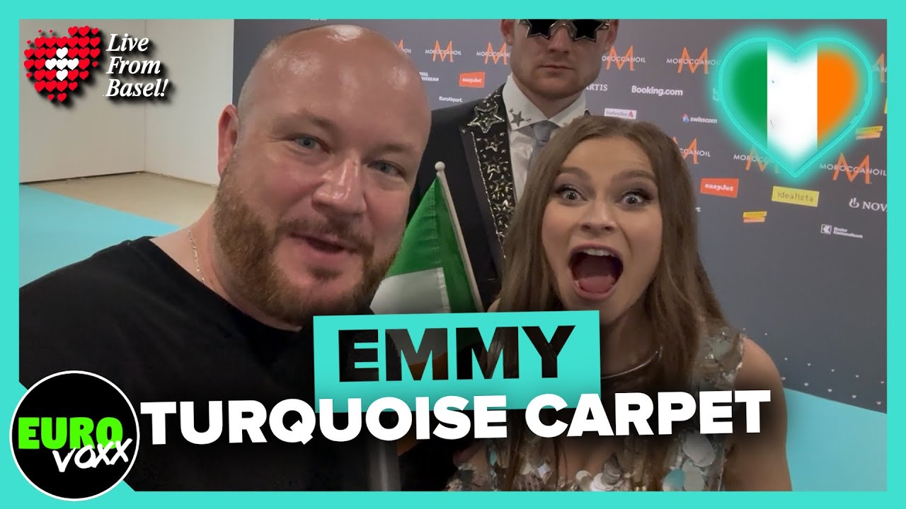 🇮🇪 EMMY - LAIKA PARTY (TURQUOISE CARPET INTERVIEW) // Ireland Eurovision 2025