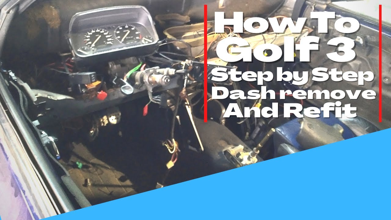 Как снять и установить приборную панель VW Golf 3